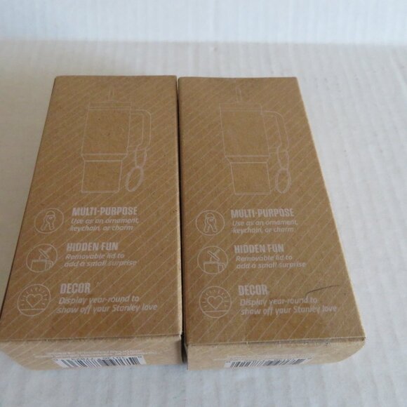 Stanley x e.l.f Ornament Keychain - Set of GOLD & RED, New in Box - Picture 8 of 9